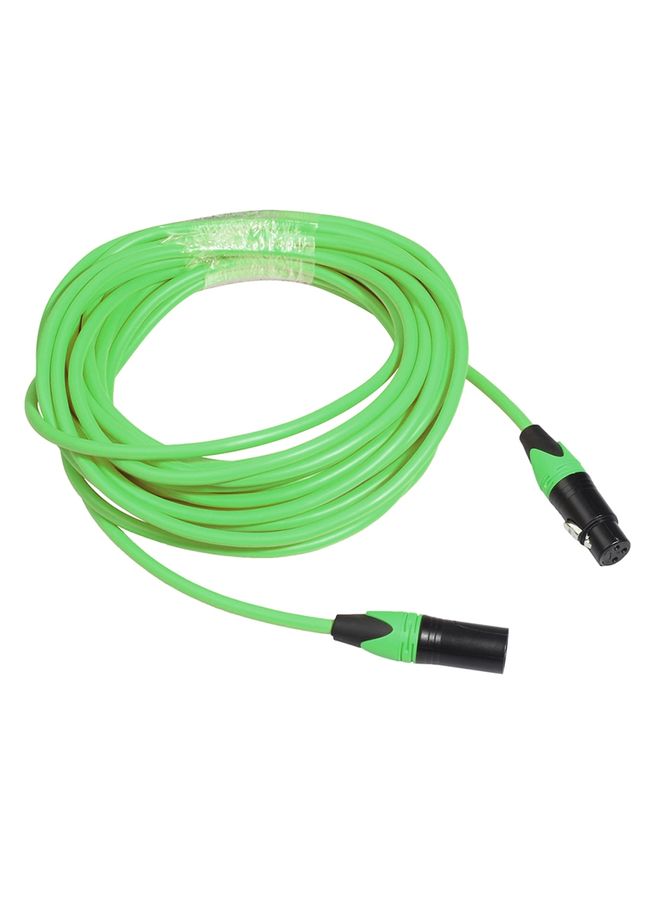 XRL Male to Female Microphone Mixer Audio Cable, Length: 1m (Green)