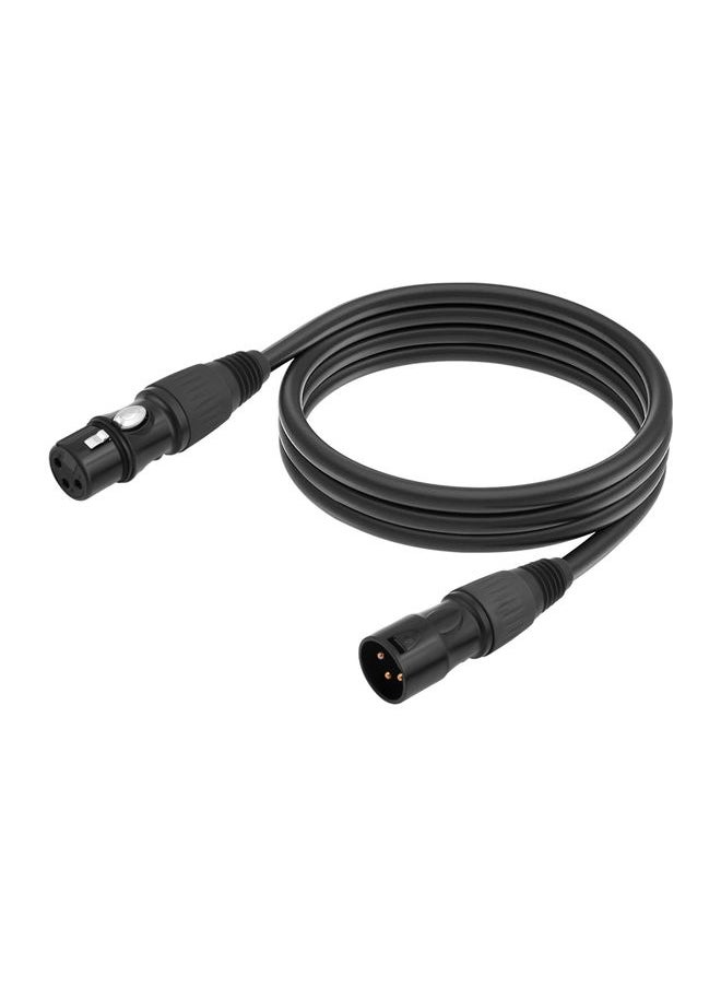 JC1015 XLR 3pin Male to Female Audio Cable, Length:1m(Black)