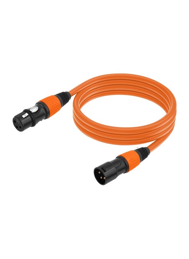 JC1015 XLR 3pin Male to Female Audio Cable, Length:1.8m(Orange)