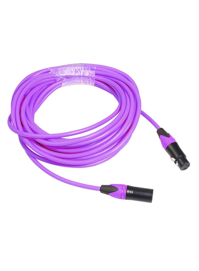 XRL Male to Female Microphone Mixer Audio Cable, Length: 1.8m (Purple)