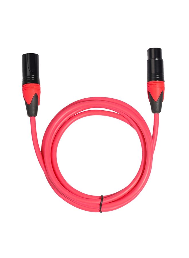 XRL Male to Female Microphone Mixer Audio Cable, Length: 1.8m (Red)