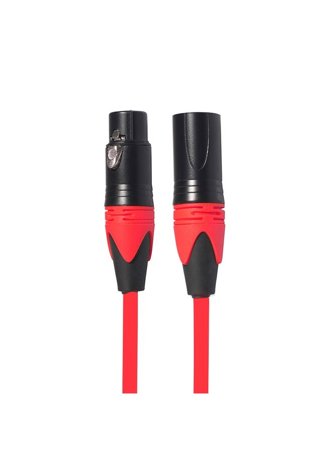 XRL Male to Female Microphone Mixer Audio Cable, Length: 1.8m (Red)