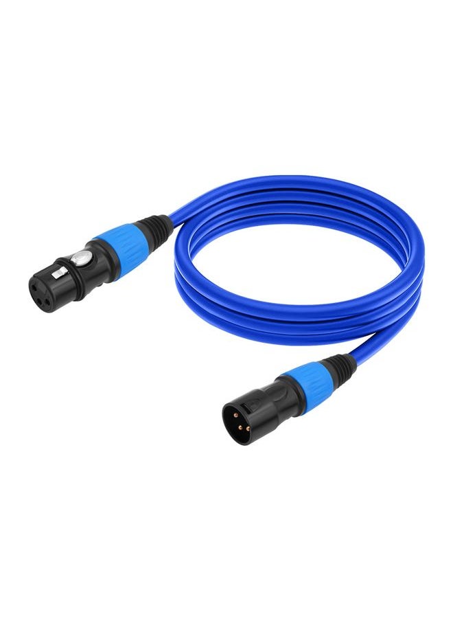 JC1015 XLR 3pin Male to Female Audio Cable, Length:1.8m(Blue)