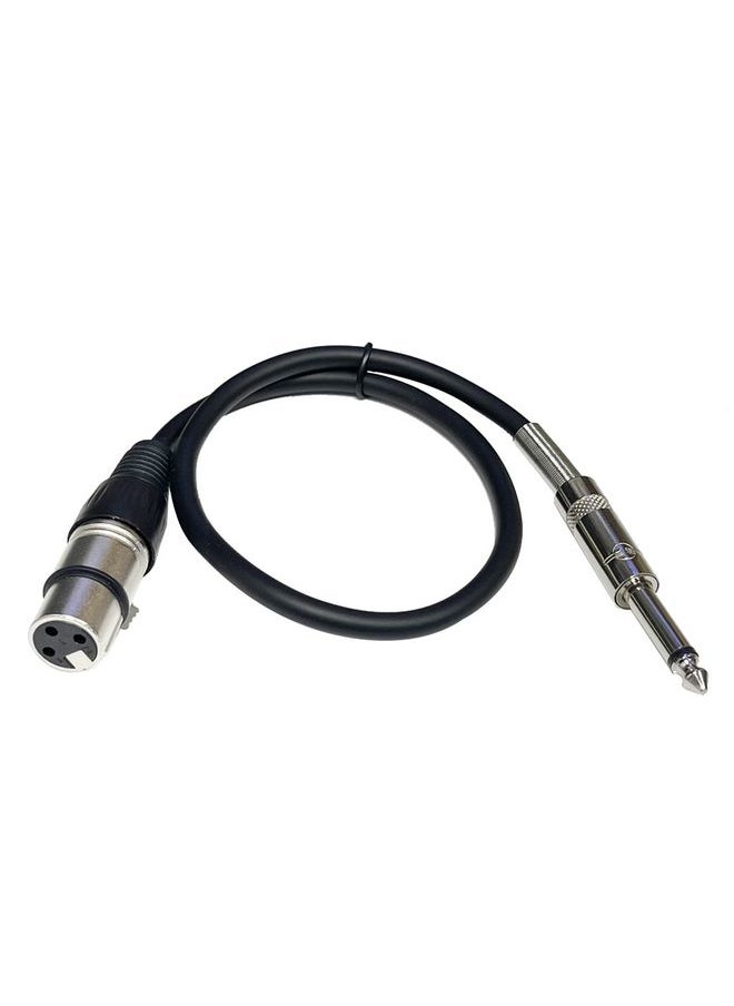 6.35mm Caron Female To XLR 2pin Balance Microphone Audio Cable Mixer Line, Size: 1m