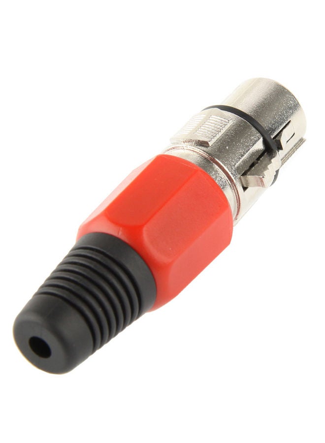 3 Pin XLR Female Plug Microphone Connector Adapter