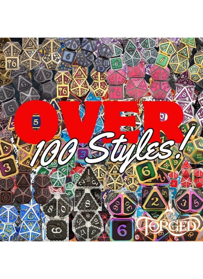 Mystery Dice Bag Dnd Dice Set Blind Surprise Bag - Contains 1 Complete Set Of 7 Metal Dice D4, D6, D8, D10, D12, D20, D% For Rpg Board Game And Dnd Accessories