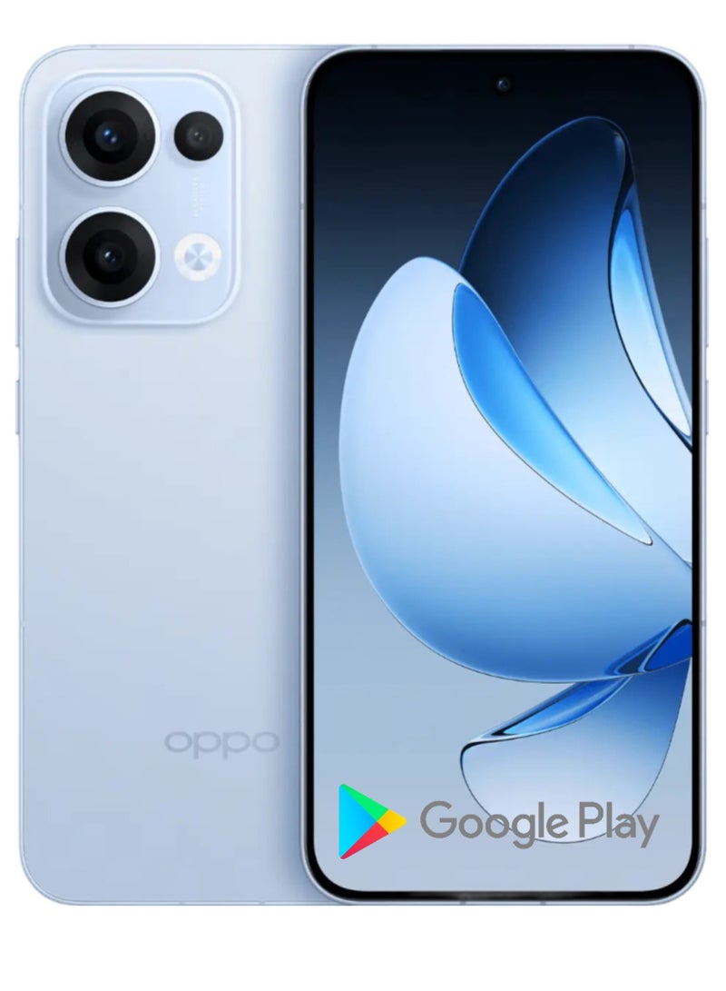 Reno 13 Mobile 16GB+1TB Galaxy Blue features a 6.7-inch FHD+ AMOLED display with a 120Hz refresh rate, a 240Hz touch sampling rate, a 2,160Hz PWM dimming rate, Mediatek Dimensity 8350 chipset with Google play Chinese version