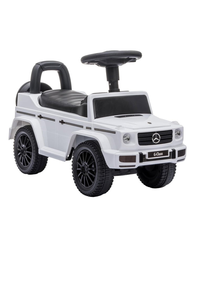 Push Car for Kids LB 652,Rideon with Storage, Anti-Roll over Stopper, Non-Scuffing Tires, Safe Vehicle, Musical Steering, Children Gift Toy for Age 1-3 Years (White)