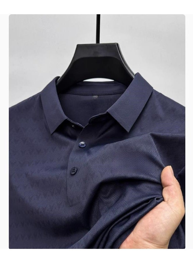 Men's High-End Short Sleeved T-Shirt Polo Shirt