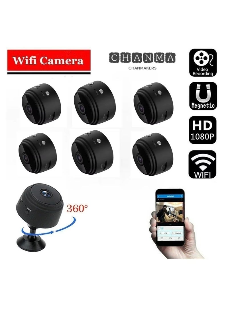 A9 Wi-Fi Smart Mini HD Hide IP Camera 6Pcs Combo