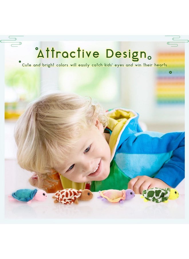 5 Pieces Plush Turtle Set 12 Inch Stuffed Sea Turtle Mom With 4 Little Plush Turtles Soft Plush Stuffed Animal Toys Tortoise Hugging For Birthday Party Favors Easter, Christmas (Vivid Style)