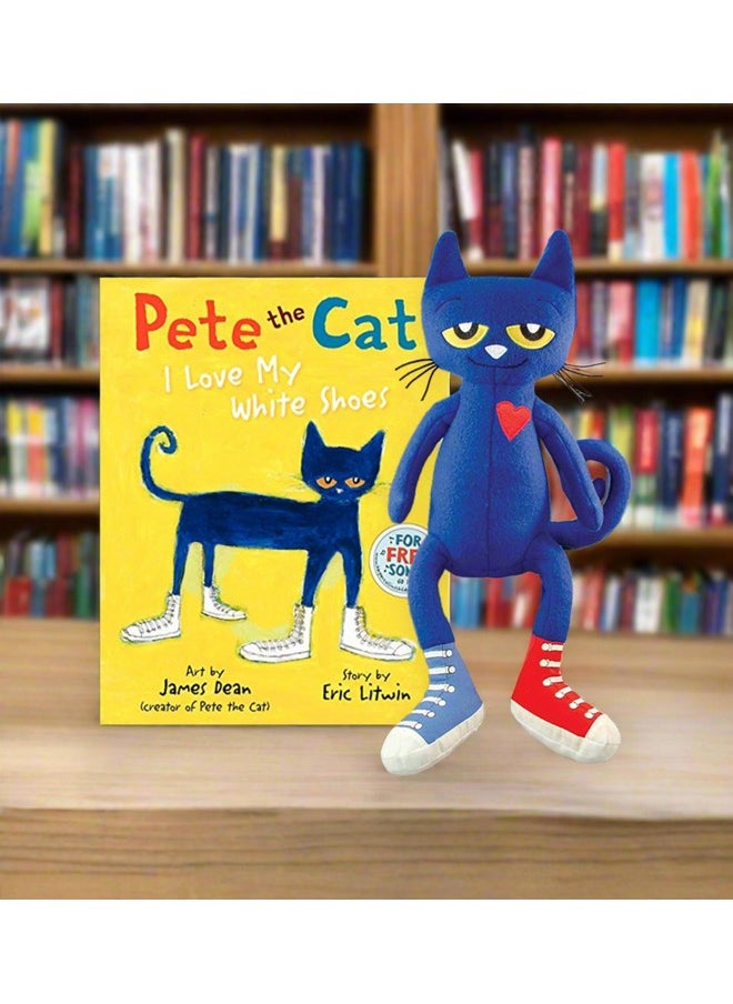 Pete The Cat Plush Doll, 14.5-Inch , Blue