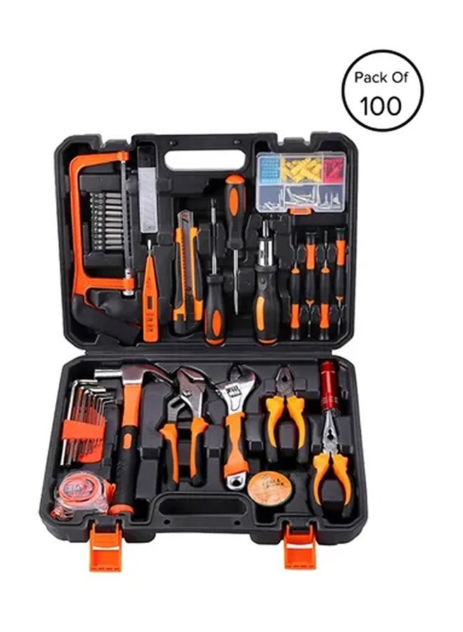 Pack Of 100 Heavy Duty Tool Set With Bag Multicolour 37.5x29x8cm