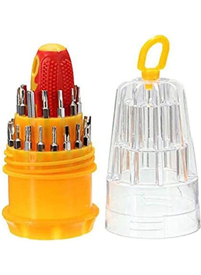 Screwdriver Set Precision Kit 31 Magnetic Driver Bits Repair Tool Kit Opening Tool for iphone Cellphone PC Electronics Multicolour 289grams