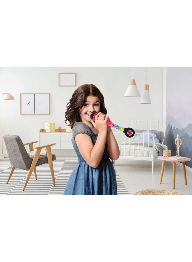 Miraculous, Lighting Microphone For Children, Musical Toy Game, Built-In Speaker, Light Effects, Aux-In Cable Plug, Red, Mic90Mi