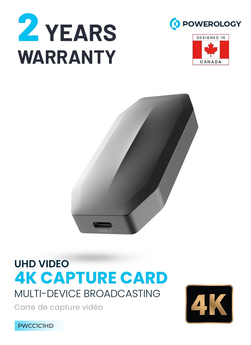 UHD Video 4K Capture Card Multi-Device Broadcasting