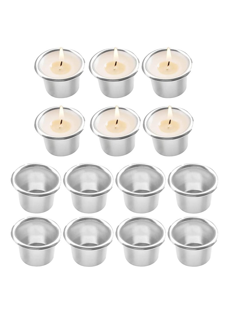 Quantity: This set includes 30 metal candle cups, providing ample supplies for various DIY projects or decorative purposes.