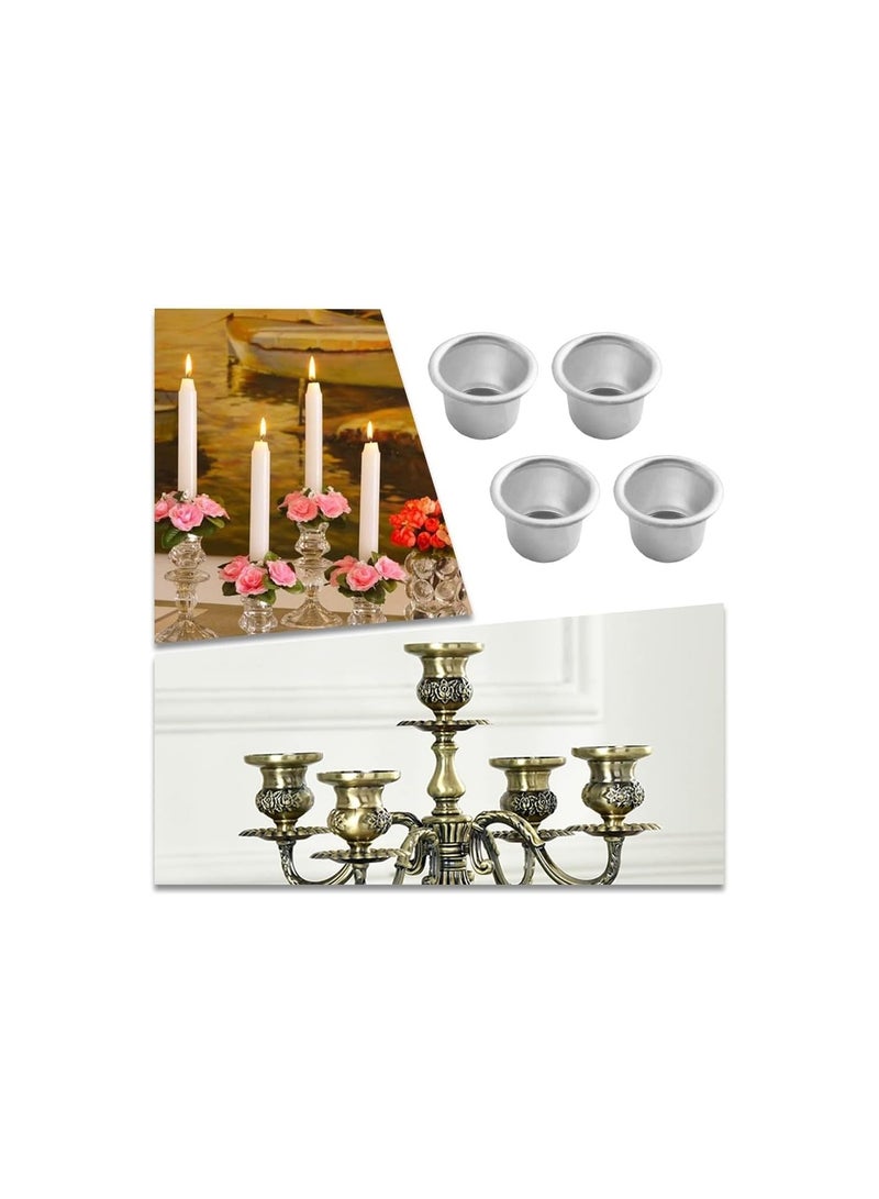 Quantity: This set includes 30 metal candle cups, providing ample supplies for various DIY projects or decorative purposes.