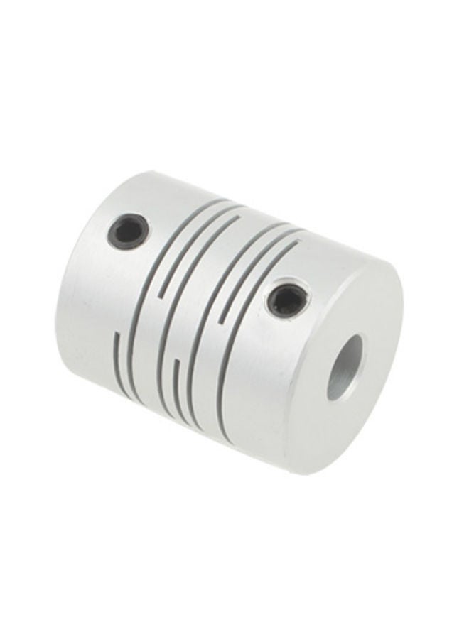 CNC Stepper Motor Flexible Coupling Coupler (6x6mm)(Silver)