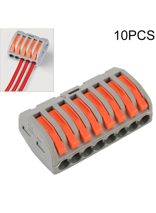 10 PCS 8 Port PCT Series Architectural Wiring Connector LED Lamp Conductor Distributor Junction Box Wire Joint