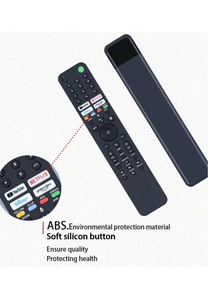 RMF-TX520U Voice Remote Control for Sony Bravia OLED/LED 4K/8K UHD Smart Google TV – Quick Access ons for YouTube, Netflix, Disney+, Prime Video