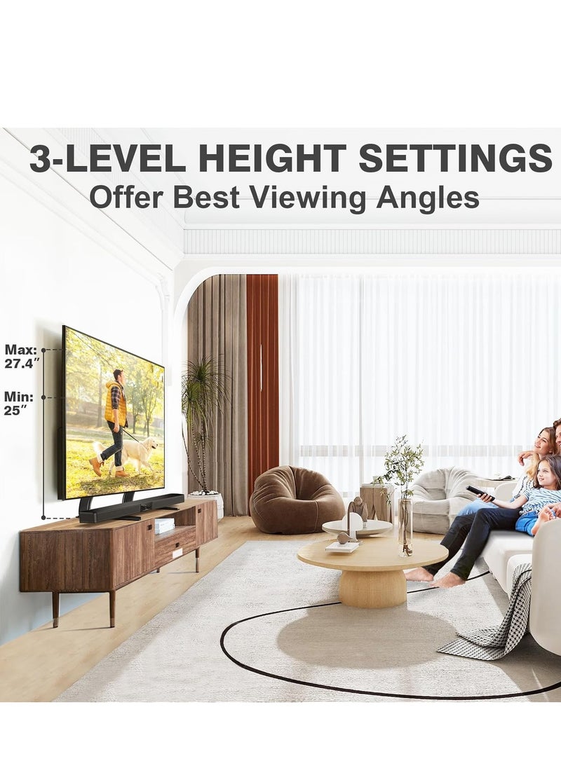 new Universal Table Top TV Stand Mount - Height Adjustable Base for 27 to 65 LCD/LED TVs