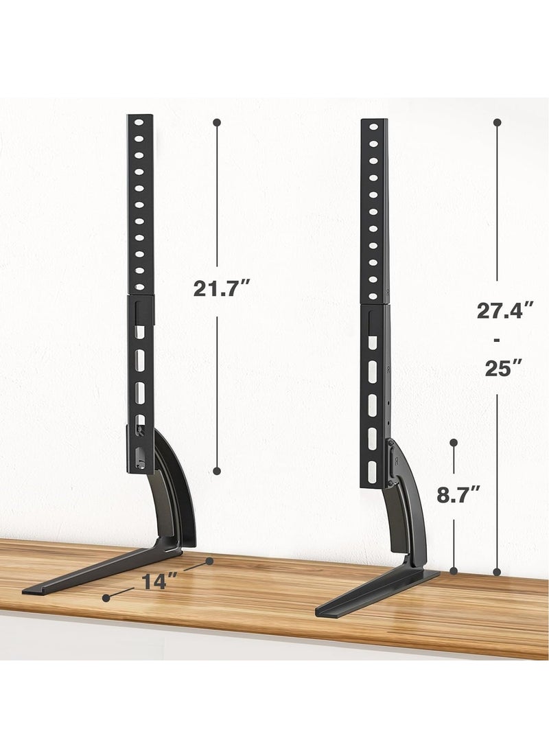 new Universal Table Top TV Stand Mount - Height Adjustable Base for 27 to 65 LCD/LED TVs