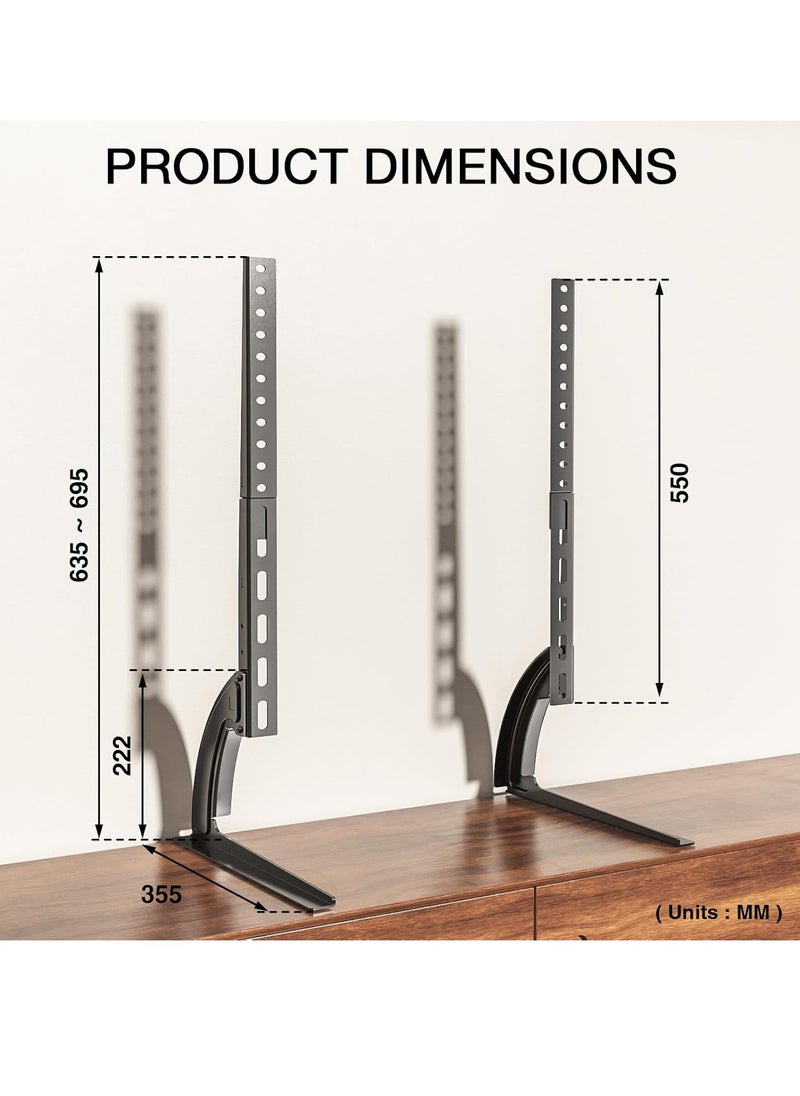 Universal TV Stand Legs for 20 to 65 TVs - Tabletop Replacement Pedestal for LCD/LED/OLED/Plasma