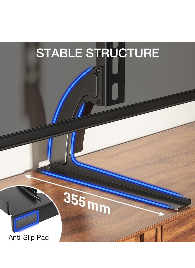 Universal TV Stand Legs for 20 to 65 TVs - Tabletop Replacement Pedestal for LCD/LED/OLED/Plasma