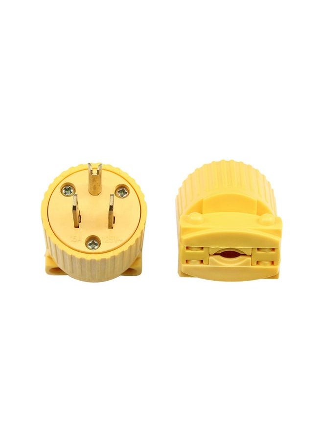 5-15P 125V Detachable Plug Adapter 15A Tripolar Power Adapter, US Plug