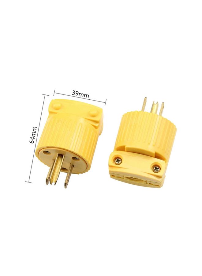 5-15P 125V Detachable Plug Adapter 15A Tripolar Power Adapter, US Plug