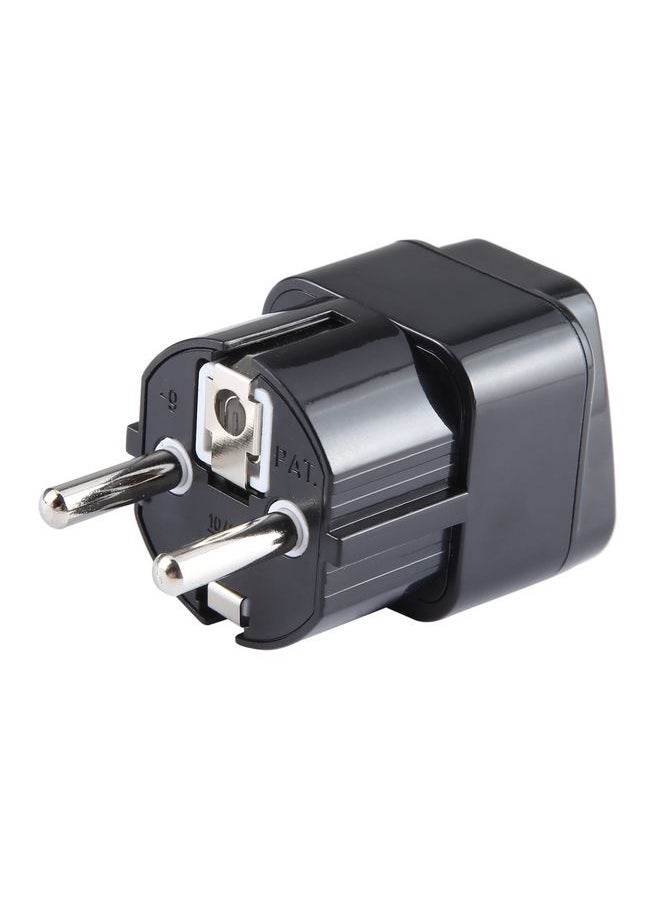 Portable Universal UK Plug to EU Plug Power Socket Travel Adapter