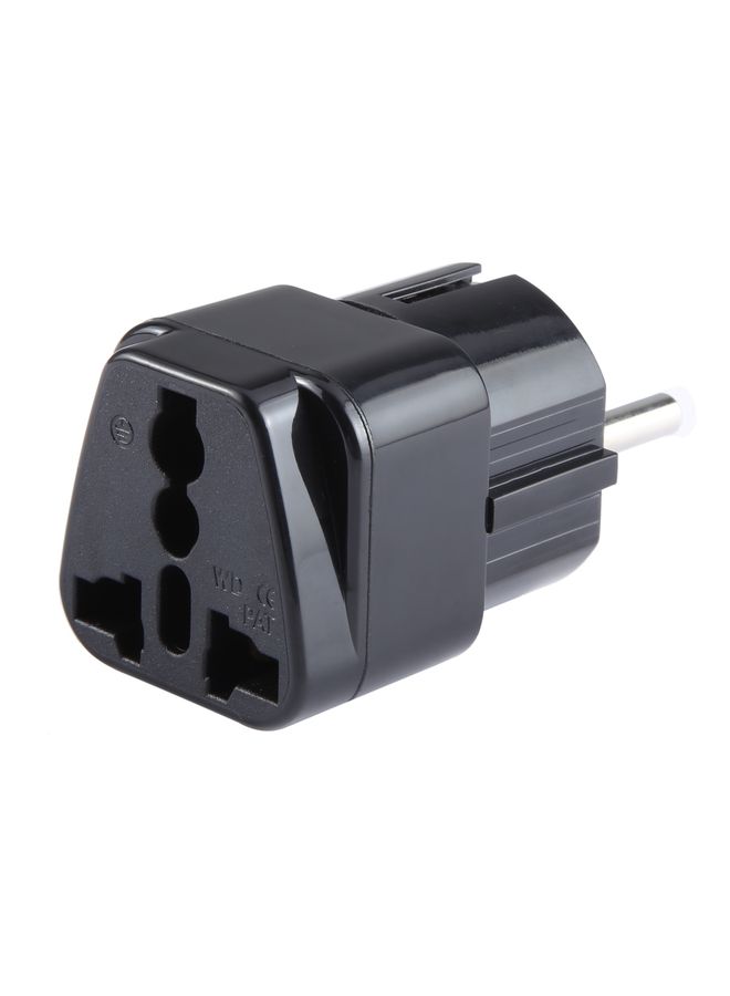 Portable Universal UK Plug to EU Plug Power Socket Travel Adapter