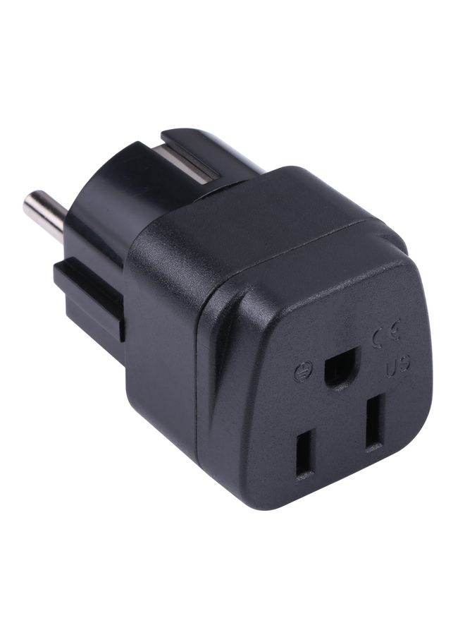 Portable Three-hole US to EU Plug Socket Power Adapter