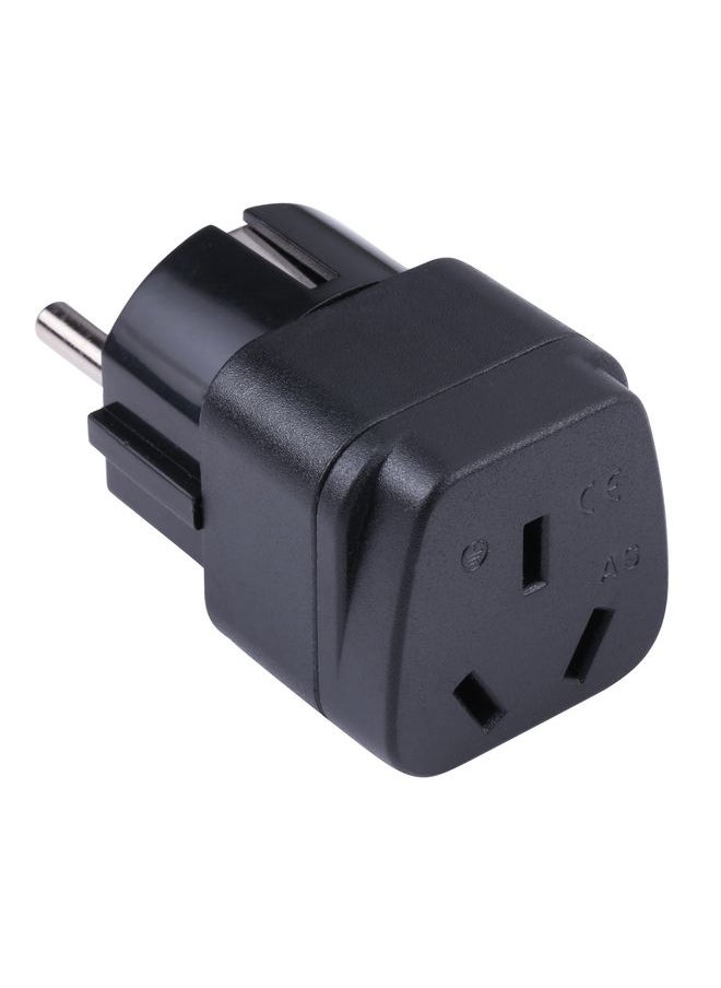 Portable Three-hole AU to EU Plug Socket Power Adapter