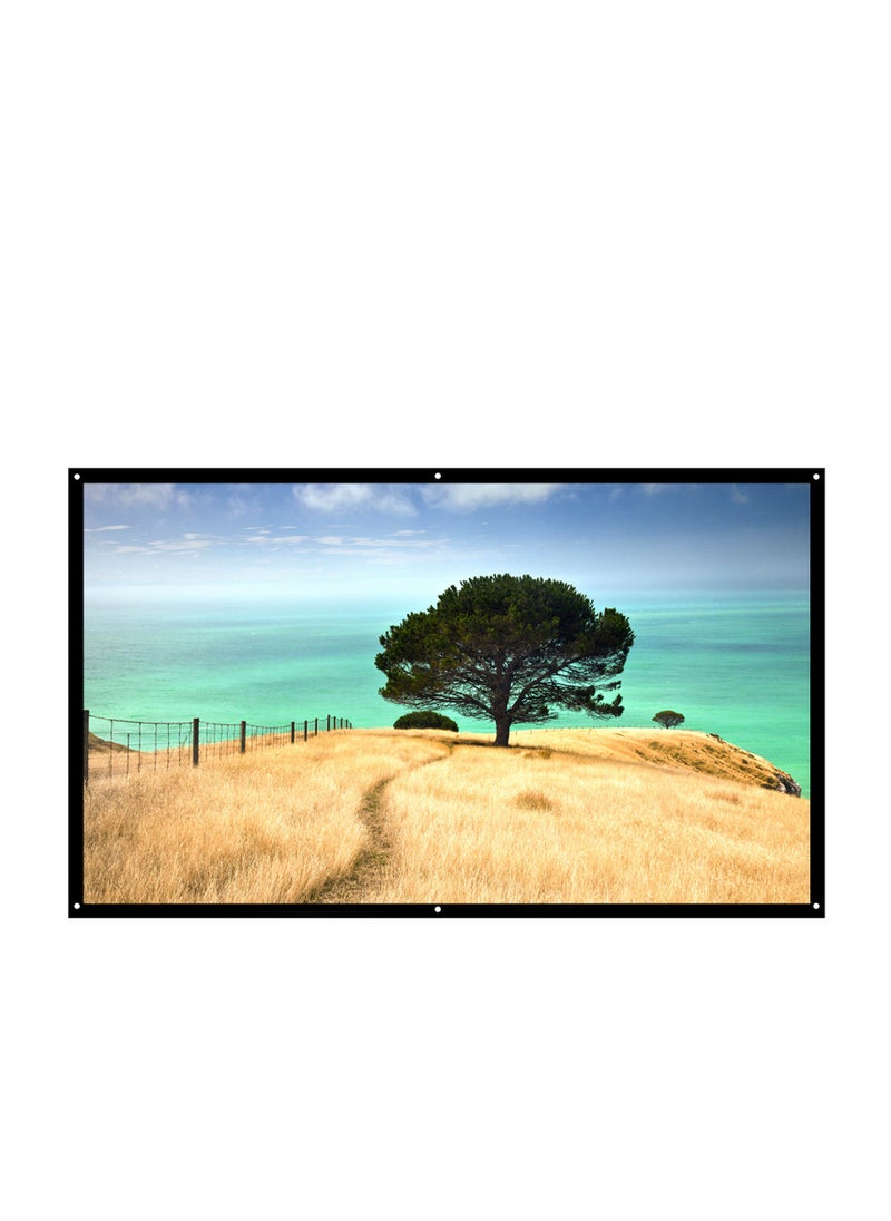 Foldable Projector Screen, Portable HD Projection Screen, for Home Theater Office Movies Indoors Outdoors