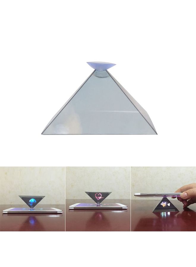 10 PCS 3D Pyramid Magic Projection Mobile Phone Simple Holographic Projection Film