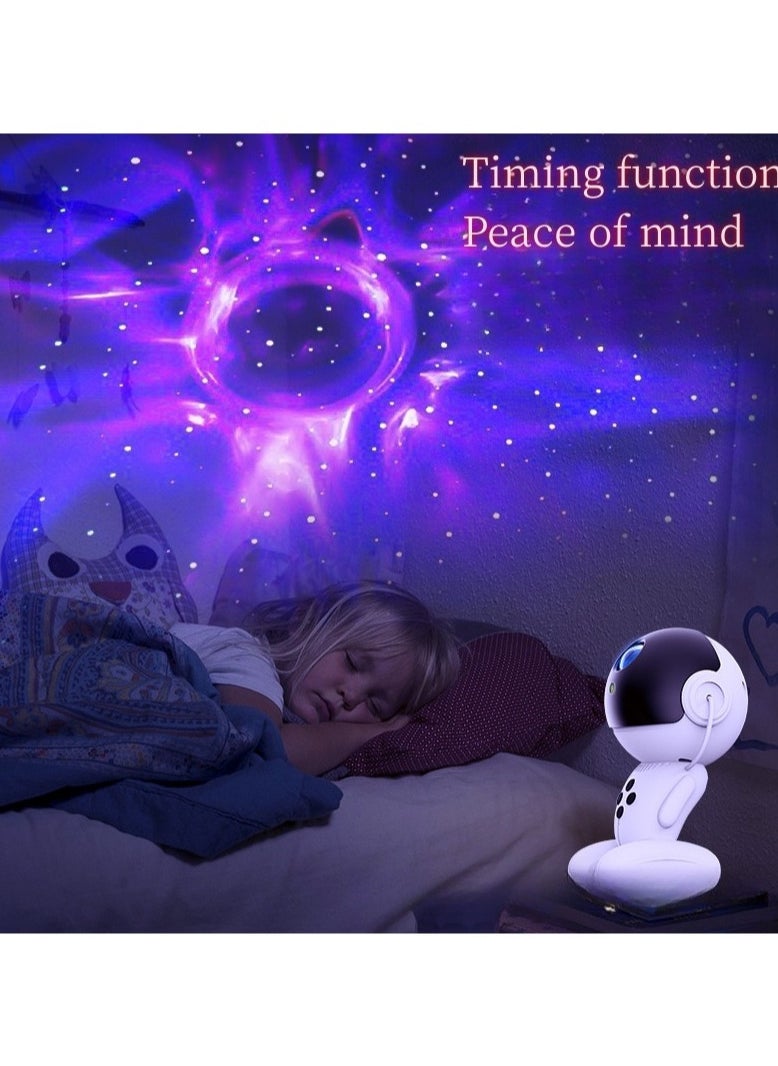 Robot Star Projector,Astronaut Star Projector,Kids Galaxy Star Led Projector Night Light with Timer Remote Control and 360°Adjustable Design for Children Adults Baby Bedroom,Party Room and Game Room