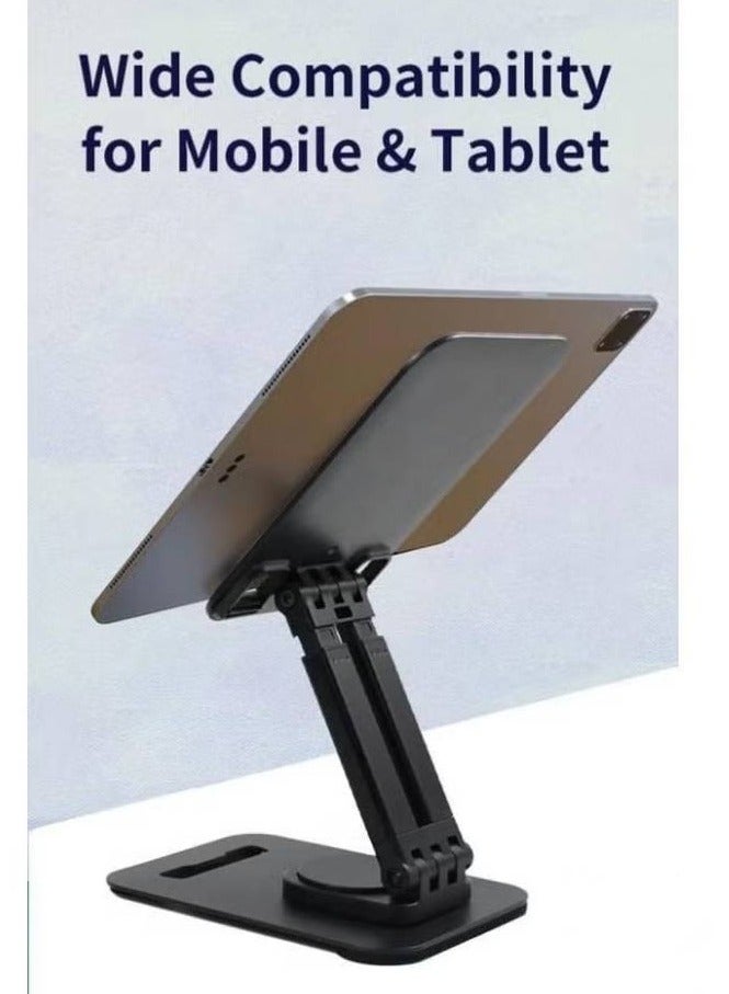 Adjustable ABS Desktop Stand (170x118x30mm) for Phones & Tablets – Universal, Portable, Sturdy Design