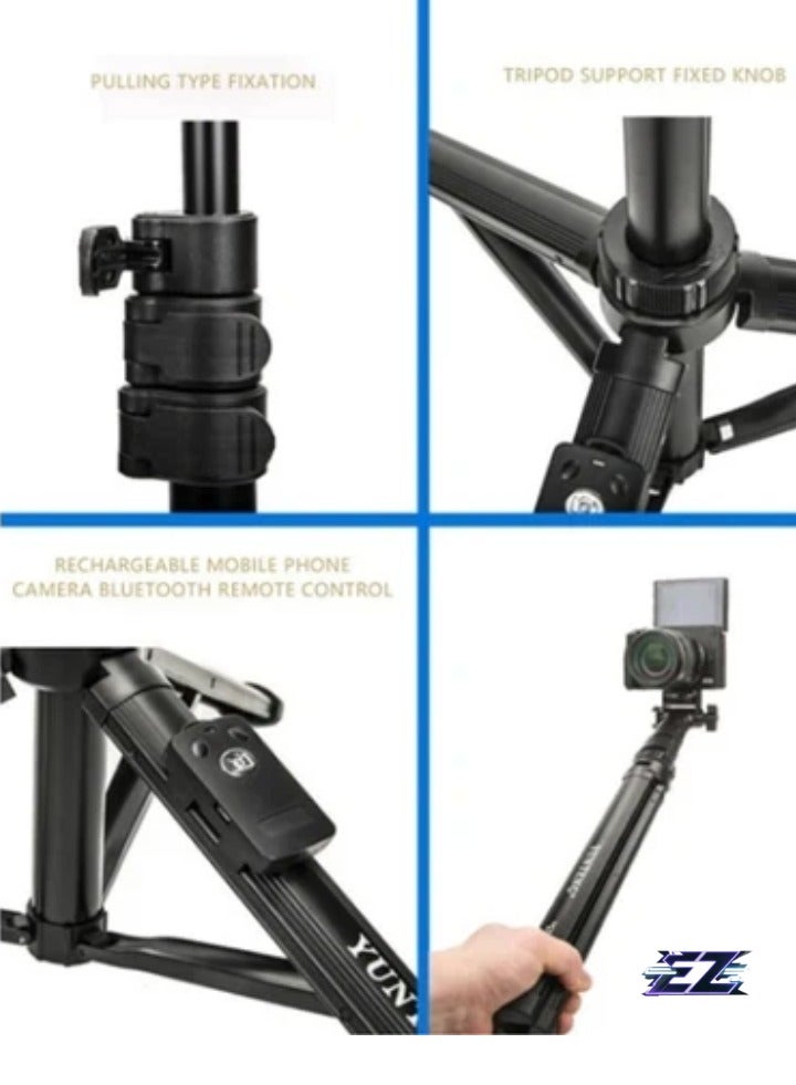 Bluetooth Selfie Stick with Extendable Tripod Stand – Camera Phone Holder for iPhone & Android with Wireless Remote Control