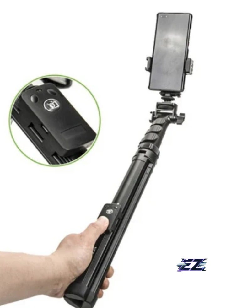 Bluetooth Selfie Stick with Extendable Tripod Stand – Camera Phone Holder for iPhone & Android with Wireless Remote Control