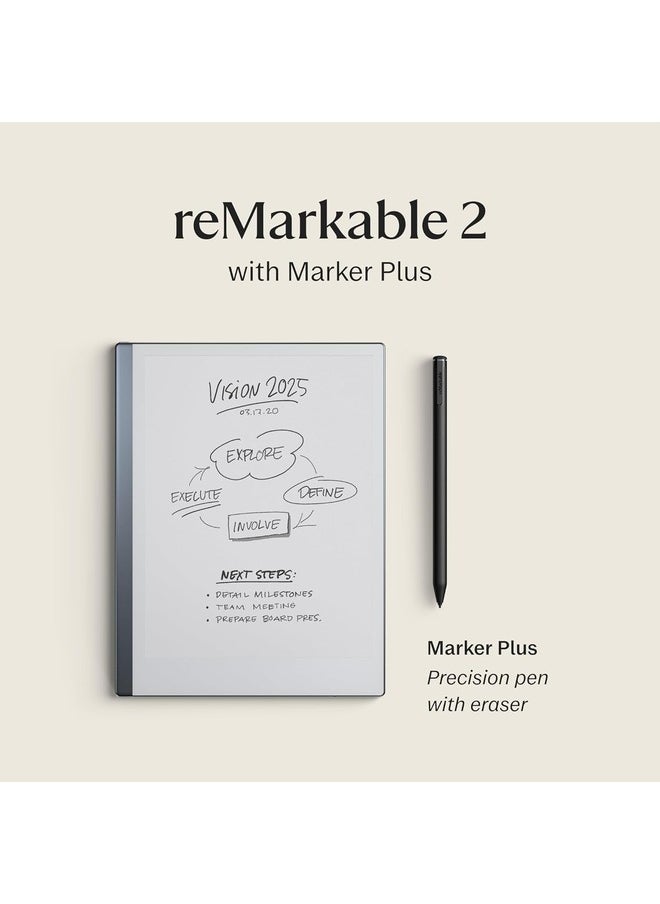 reMarkable 2 - 10. Paper Tablet with Marker Plus - Black