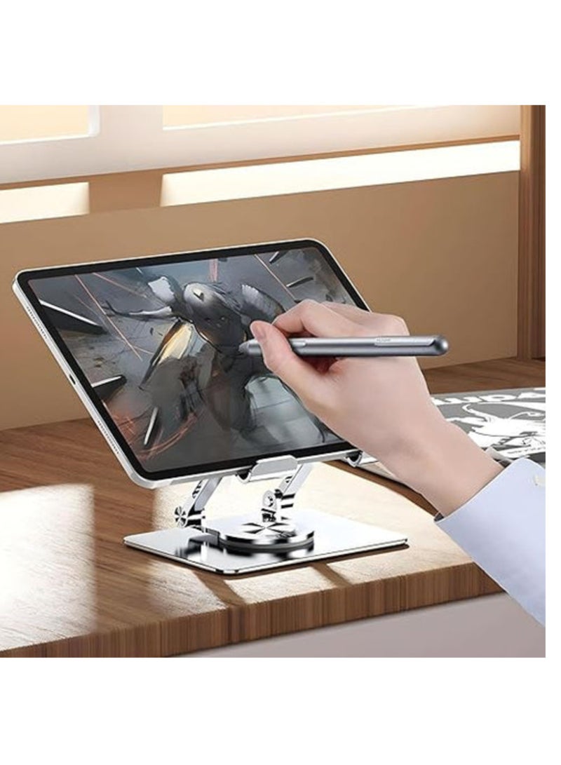 NEW Height Adjustable Tablet Stand – 360° Rotating Desk Mount for 4-12 Inch Phones u0026 Tablets