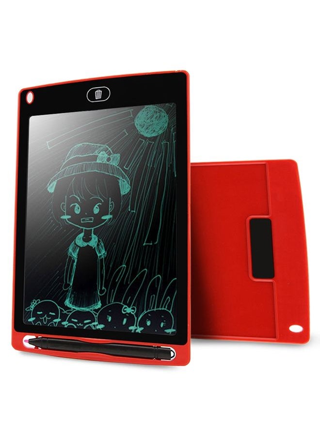 Portable 8.5 inch LCD Writing Tablet Drawing Graffiti Electronic Handwriting Pad Message Graphics Board Draft Paper with Writing Pen(Red)