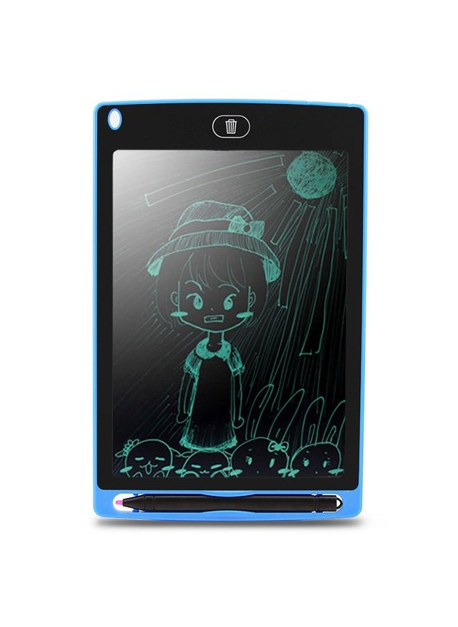 Portable 8.5 inch LCD Writing Tablet Drawing Graffiti Electronic Handwriting Pad Message Graphics Board Draft Paper with Writing Pen(Blue)