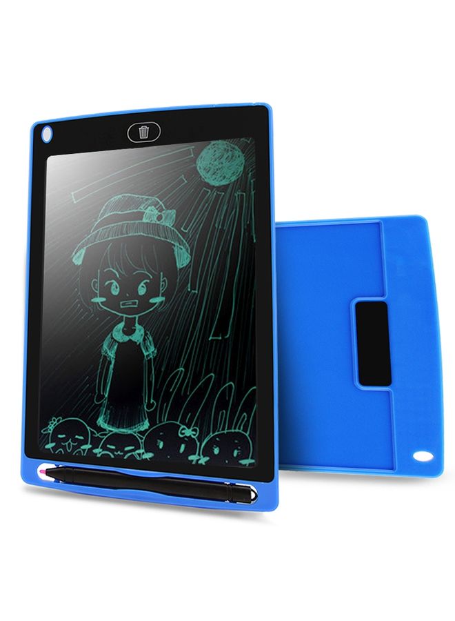 Portable 8.5 inch LCD Writing Tablet Drawing Graffiti Electronic Handwriting Pad Message Graphics Board Draft Paper with Writing Pen(Blue)