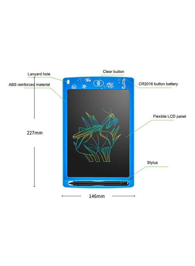 8.5 inch Color LCD Tablet Children LCD Electronic Drawing Board (Green)