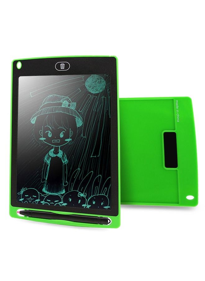 Portable 8.5 inch LCD Writing Tablet Drawing Graffiti Electronic Handwriting Pad Message Graphics Board Draft Paper with Writing Pen(Green)