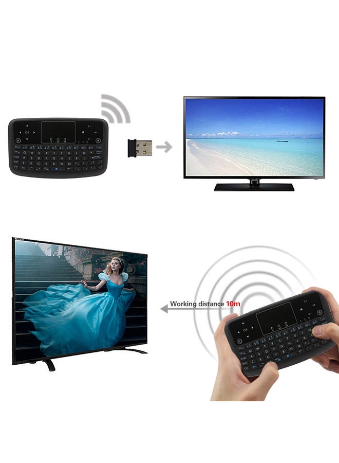 A36 Mini Wireless Keyboard 2.4GHz Air Mouse Rechargeable Touchpad Keyboard For Android TV Box Smart TV PC PS3