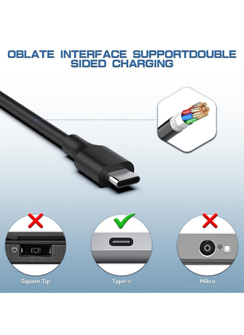 65W USB C Latitude Laptop Charger, Power Supply Cable Adapter for Dell Latitude 5420 5320 3520 7420 5520 5330 7390 7370 5285 5289 5290 7275 7285 7410,XPS 12 9250 XPS 13 9350,Chromebook 3100 3400 5190